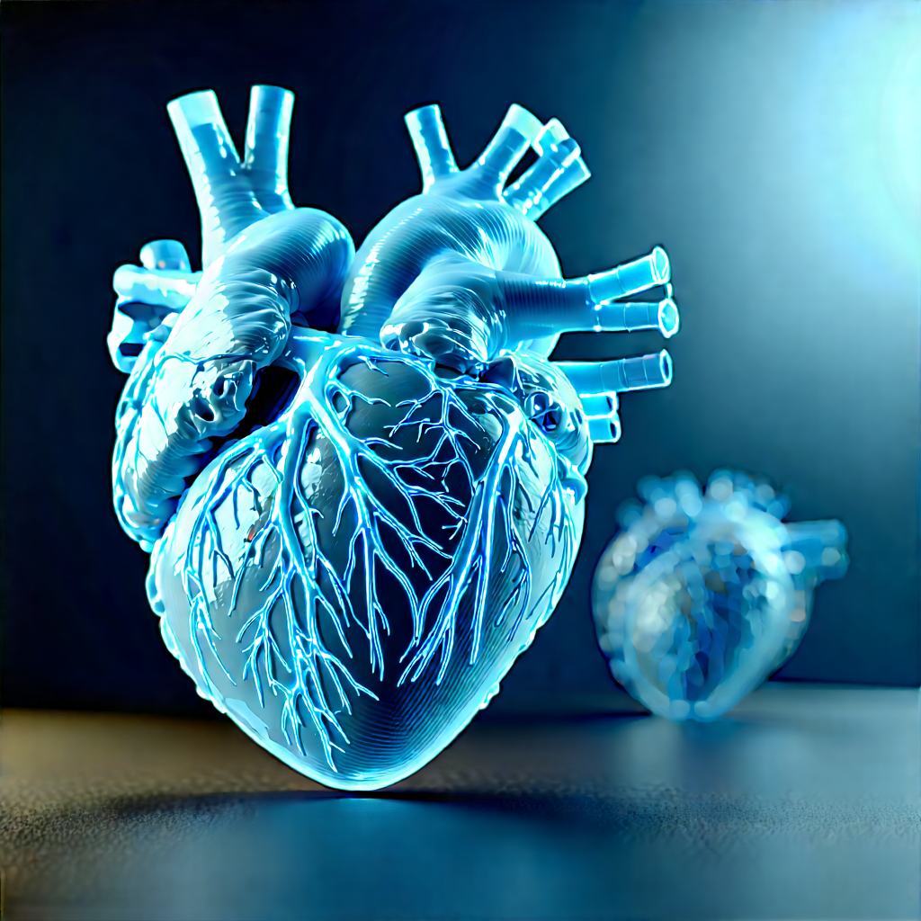 Innovative Medical Technology Design With Close-up Heart,