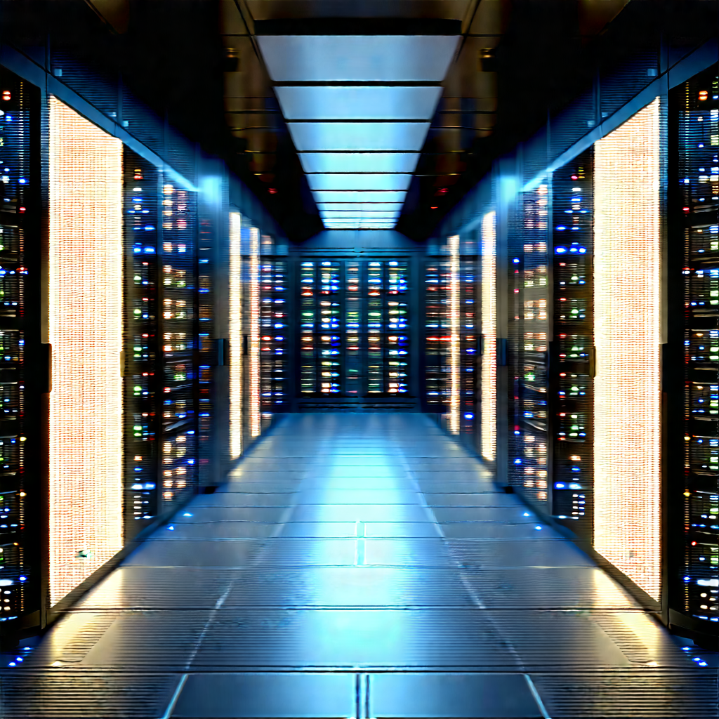 Futuristic server room