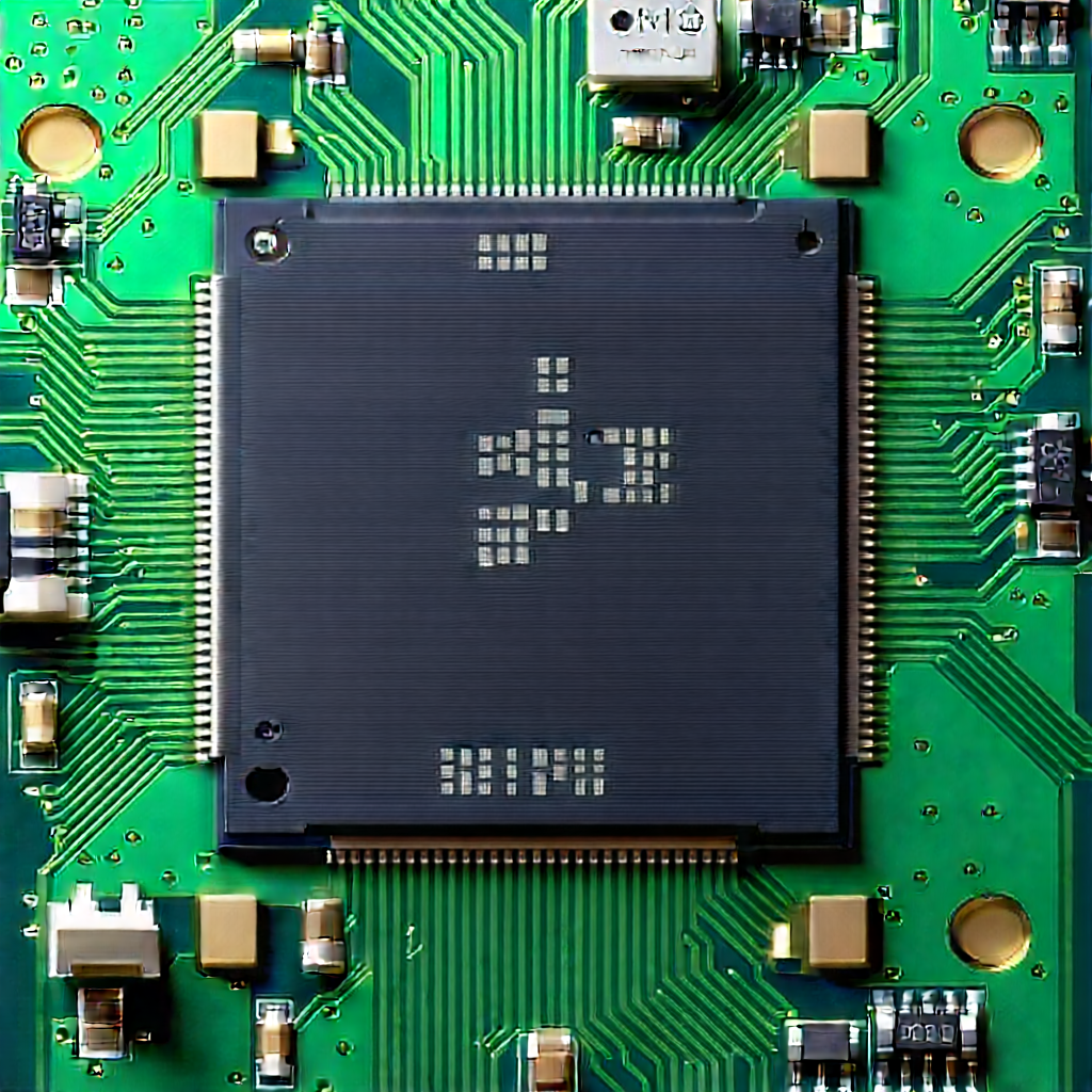 Close-up of microprocessor