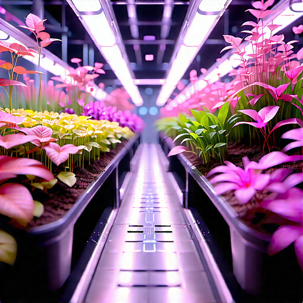 Agricultural Technology In Manufacturing Facility With Large Room
