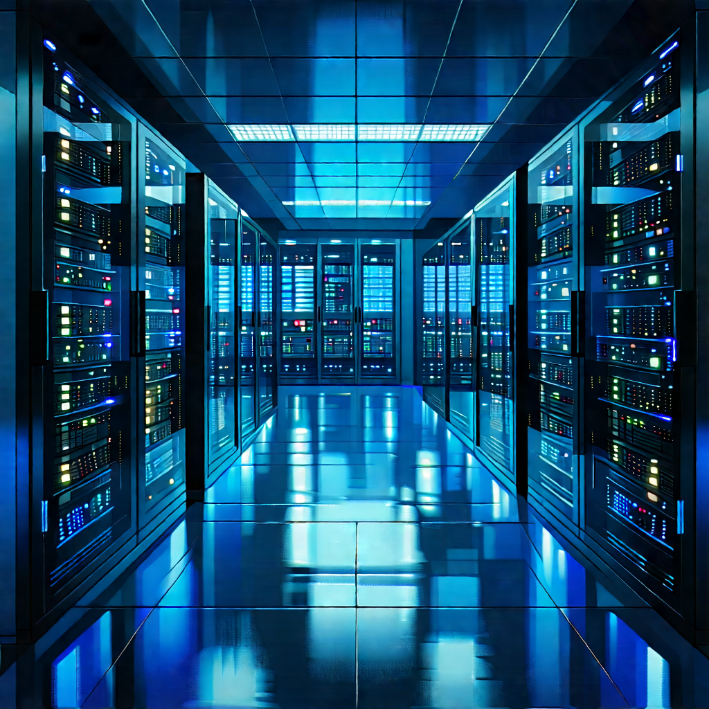 Futuristic server room