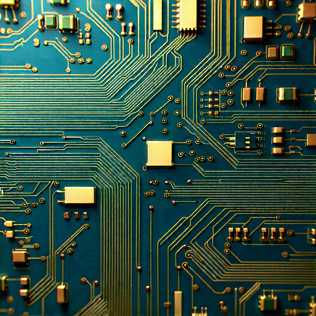 Close-up of electronic circuit