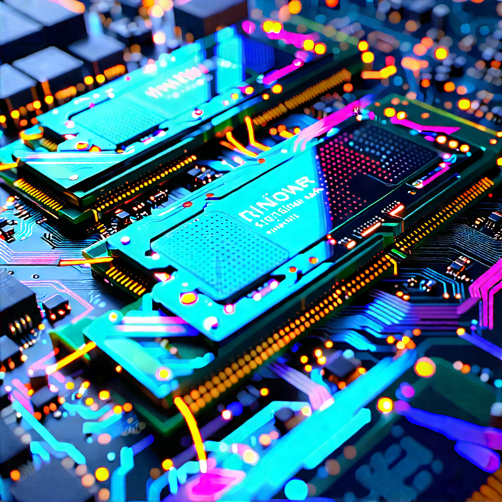 Close-up of memory module