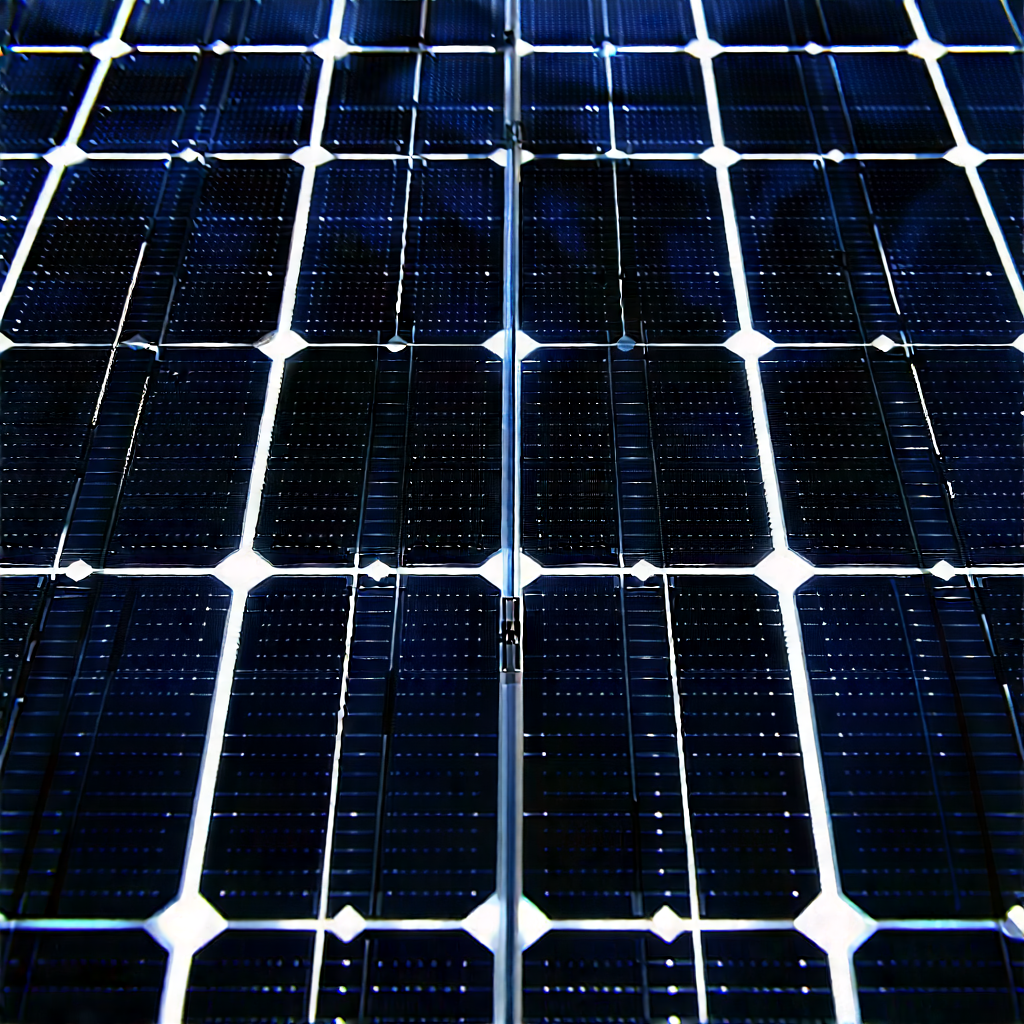 Solar panel with neon accents