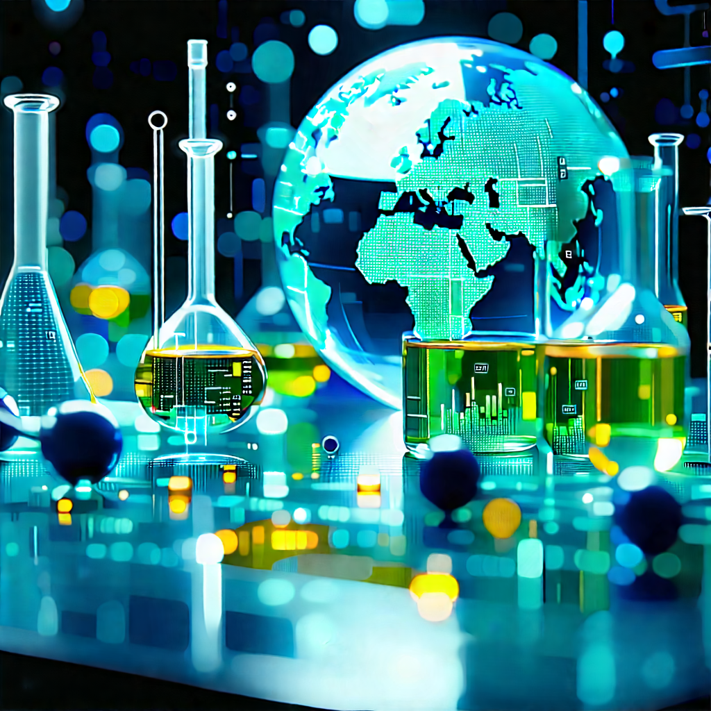 Financial Technology In (modern:1.41) Laboratory With Table Variety