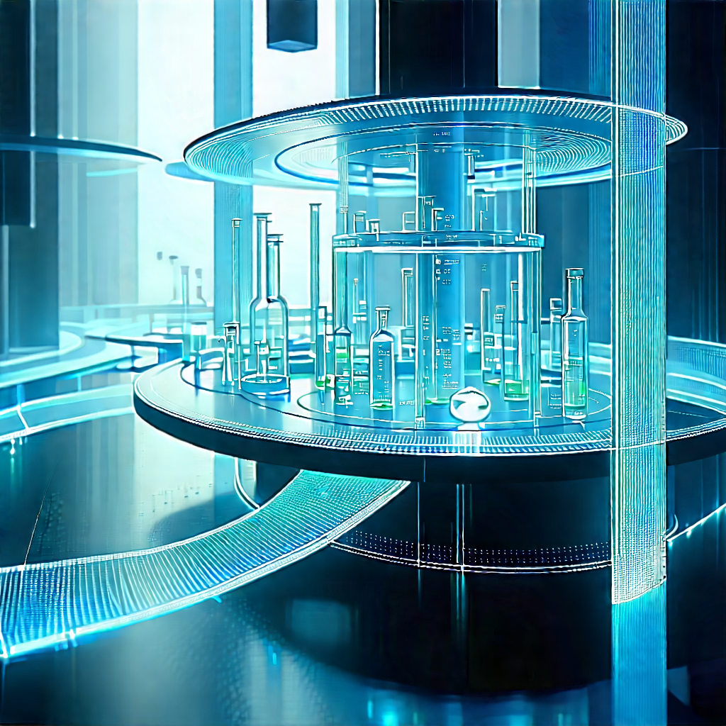 Futuristic research laboratory
