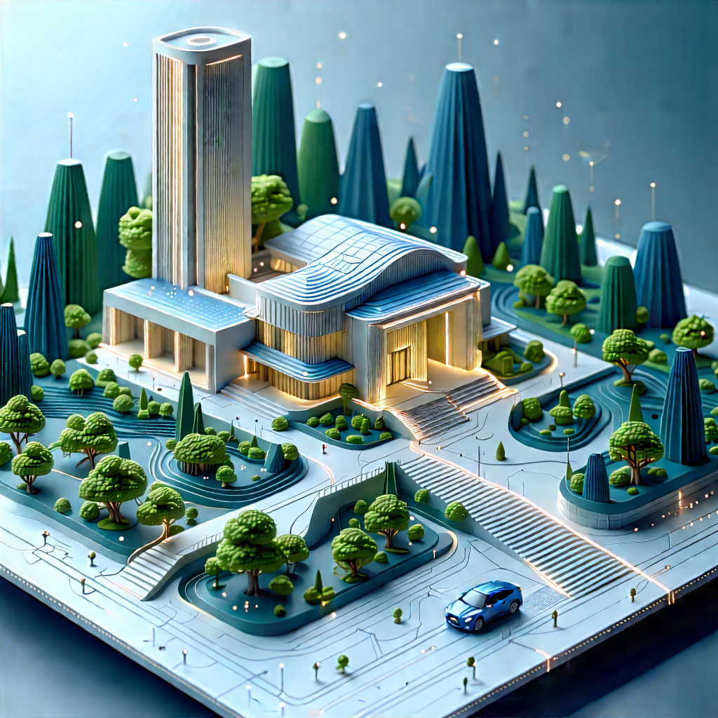 Artificial Intelligence Visualization With Large Building
