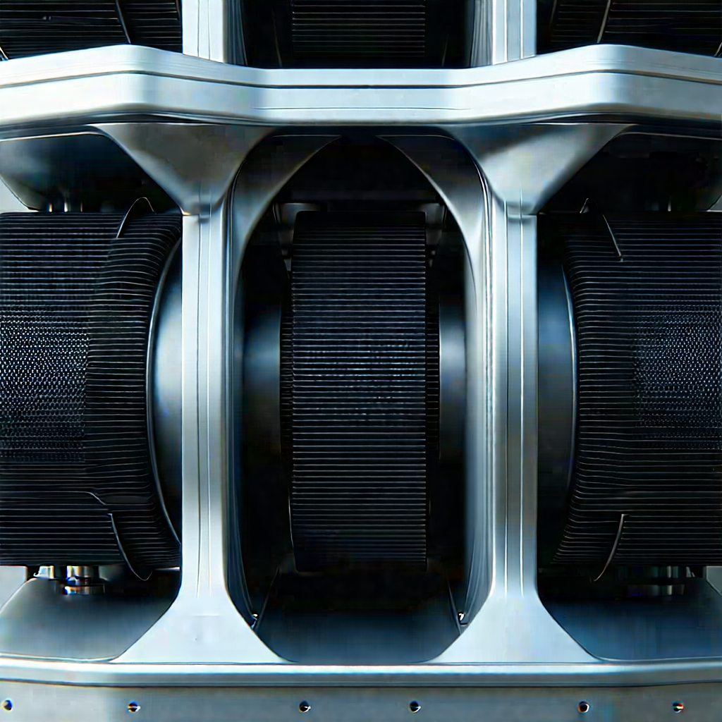 Close-up of cooling system