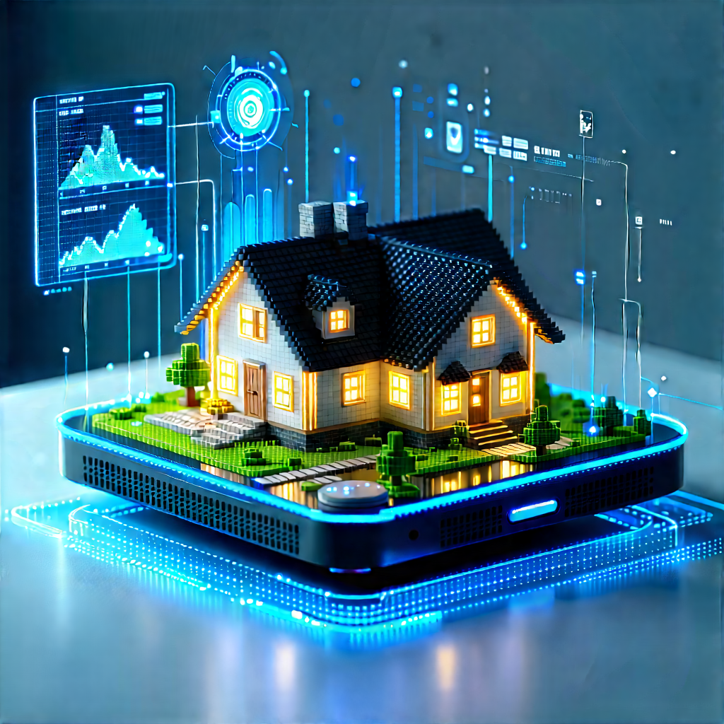 Smart home device with data visualization