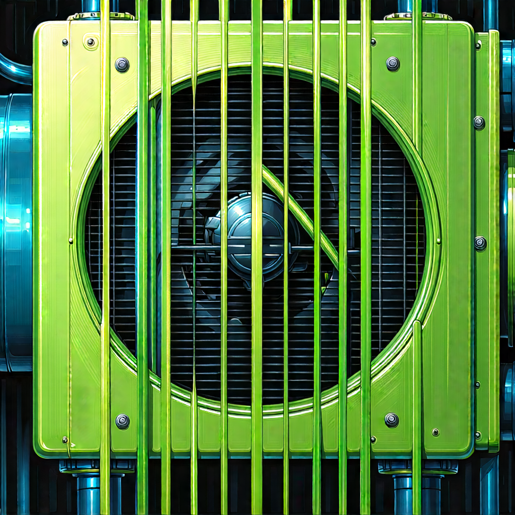 Close-up of cooling system