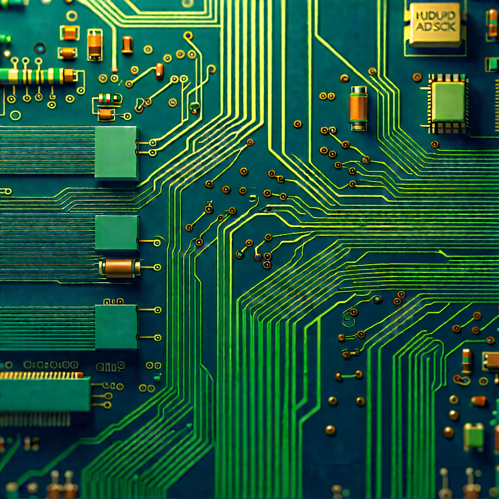 Close-up of electronic circuit