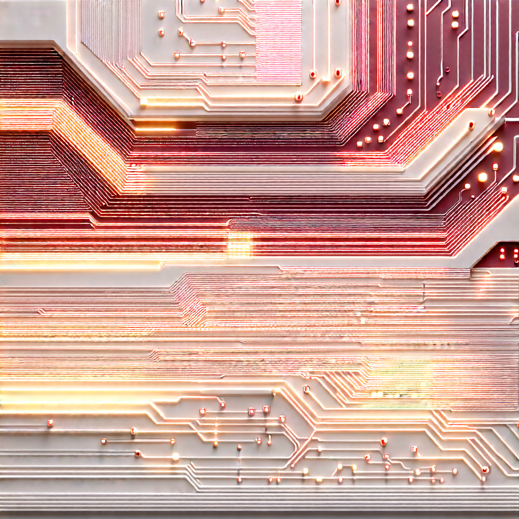 Close-up Of Electronic Circuit With Close-up Computer