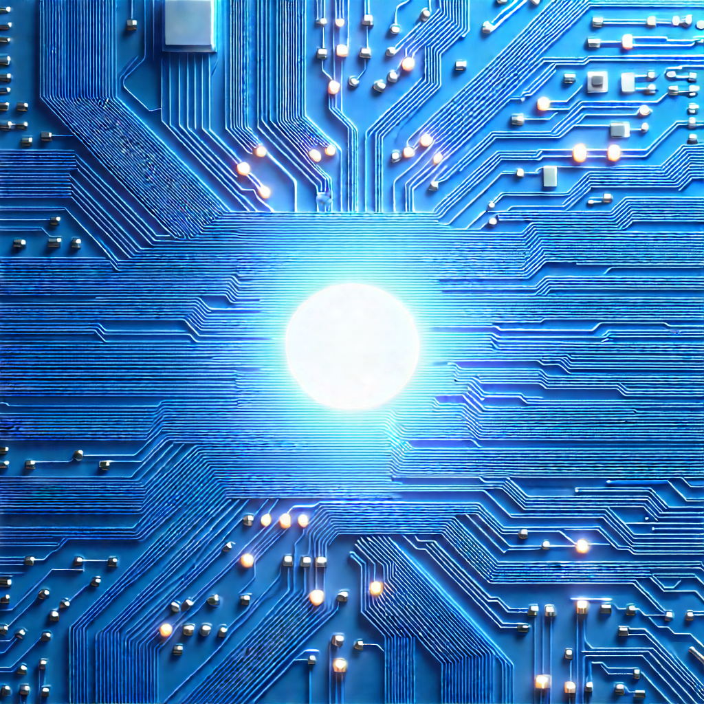 Close-up of electronic circuit