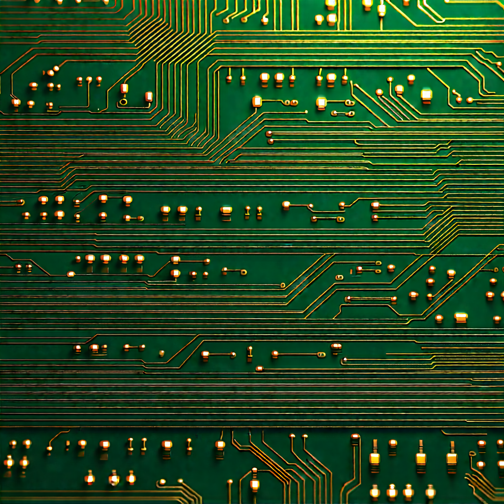 Circuit board with digital particles