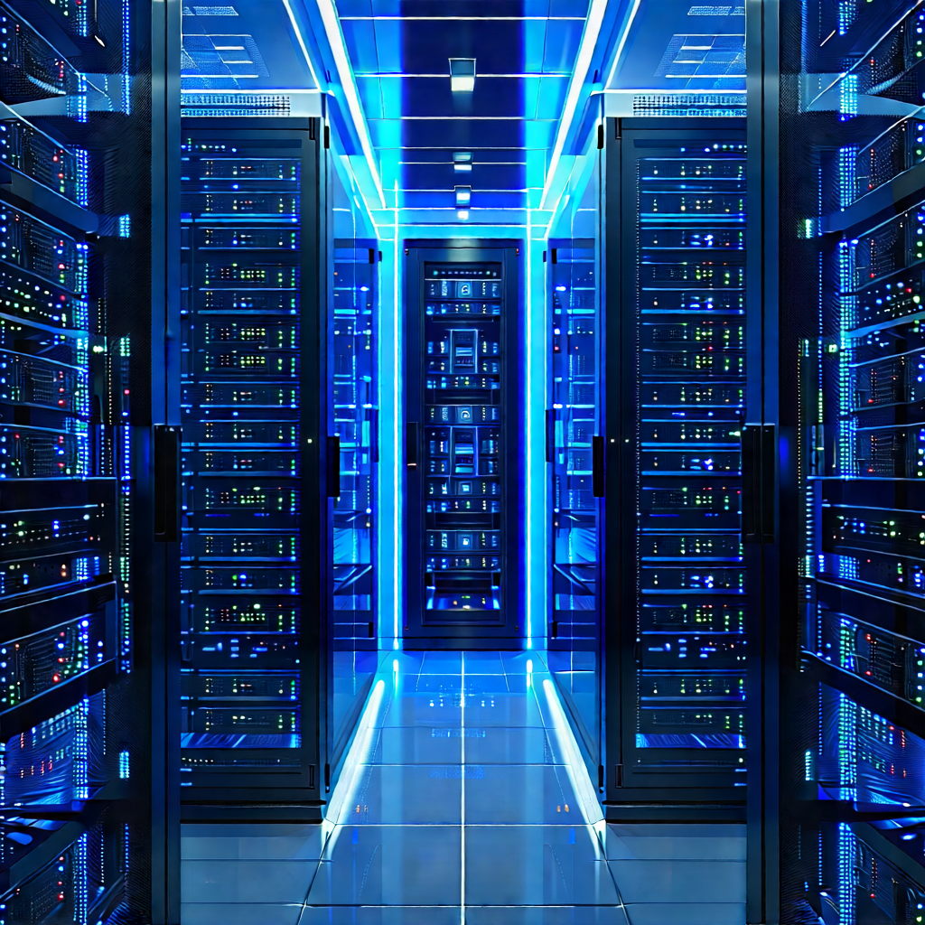 Futuristic server room