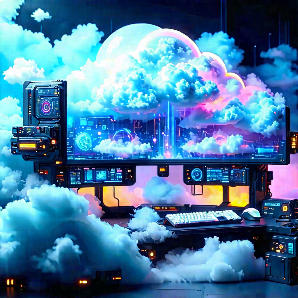 Cloud Computing Visualization With Image, There