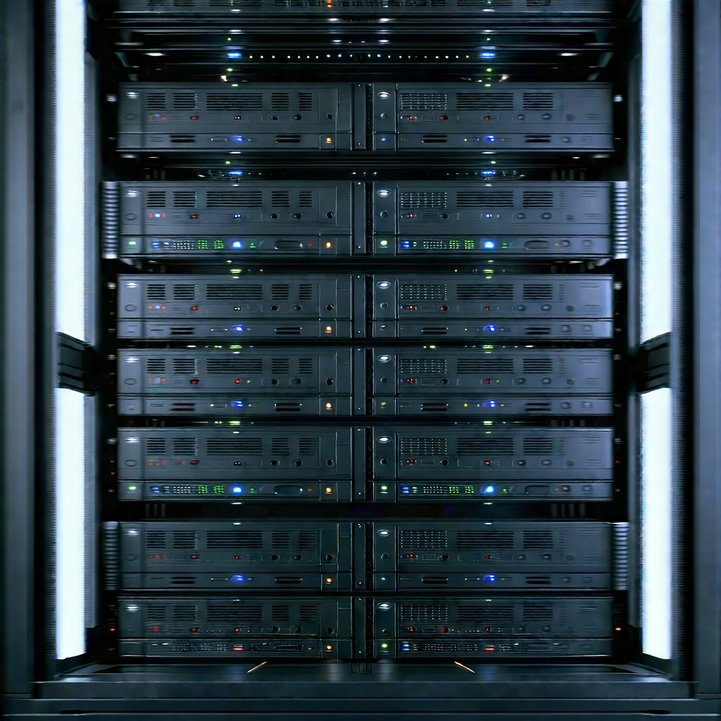 Server rack with laser scanning