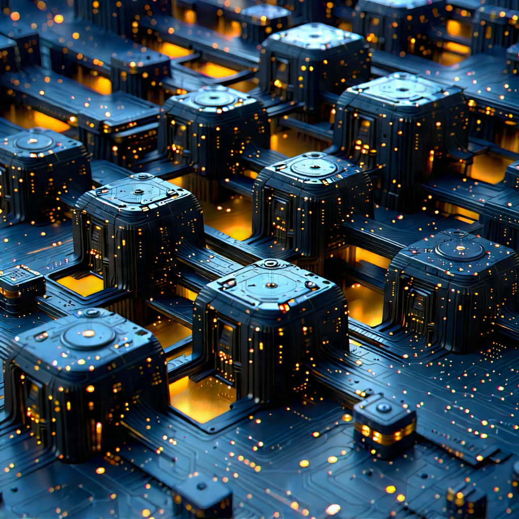 Close-up of sensor array
