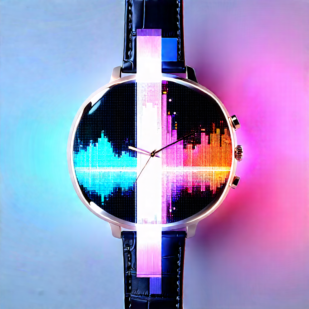 Smart watch with data visualization