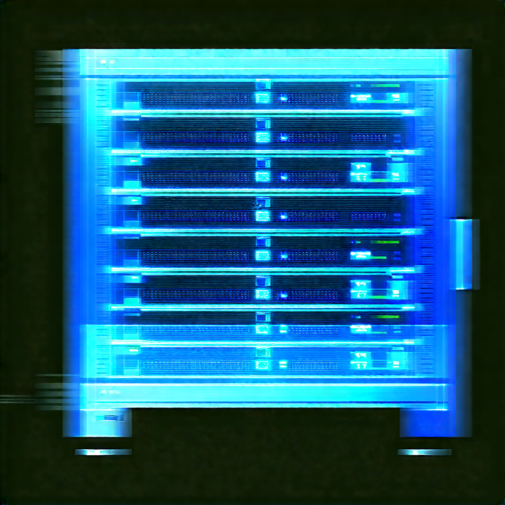 Server rack with laser scanning