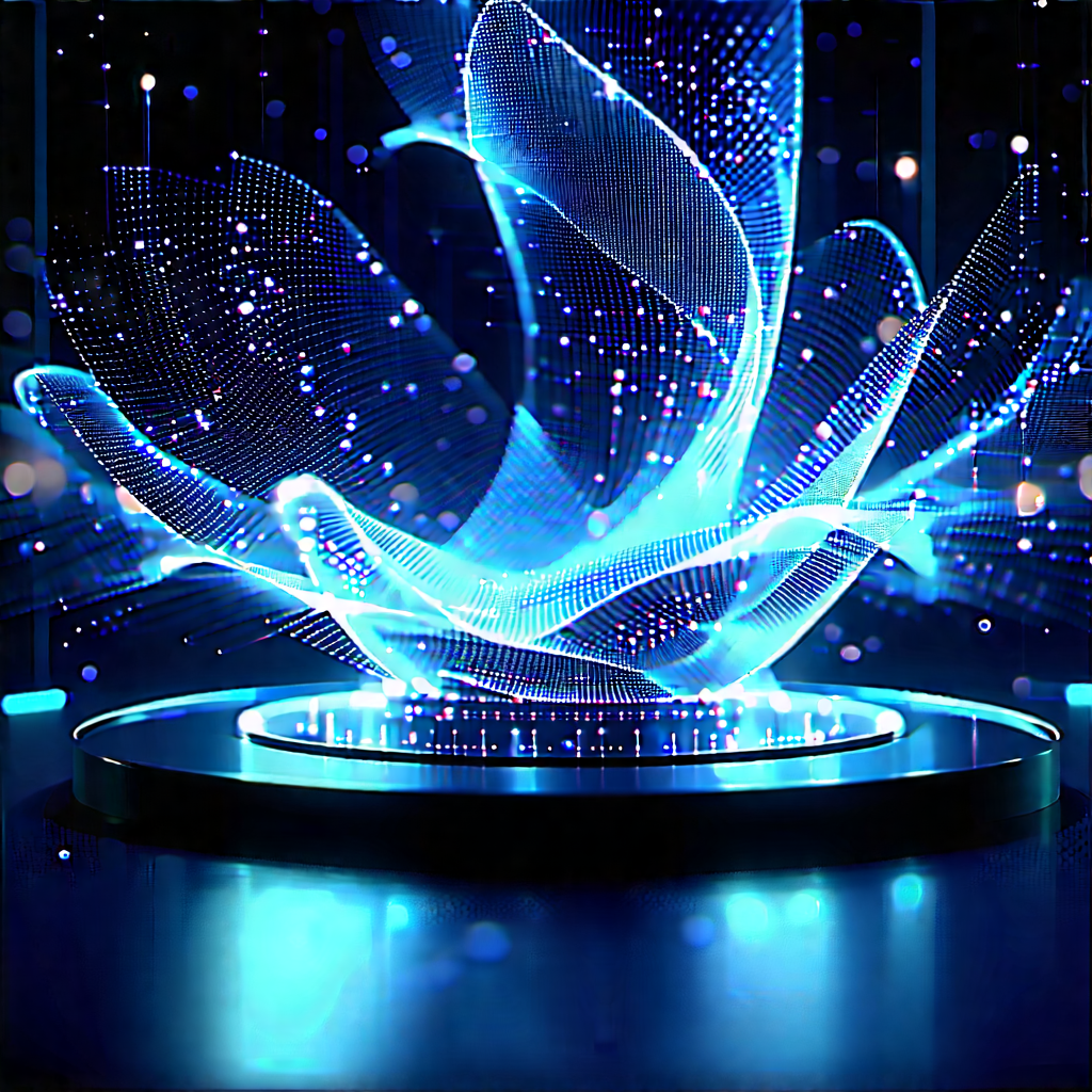Big Data Visualization With Blue White