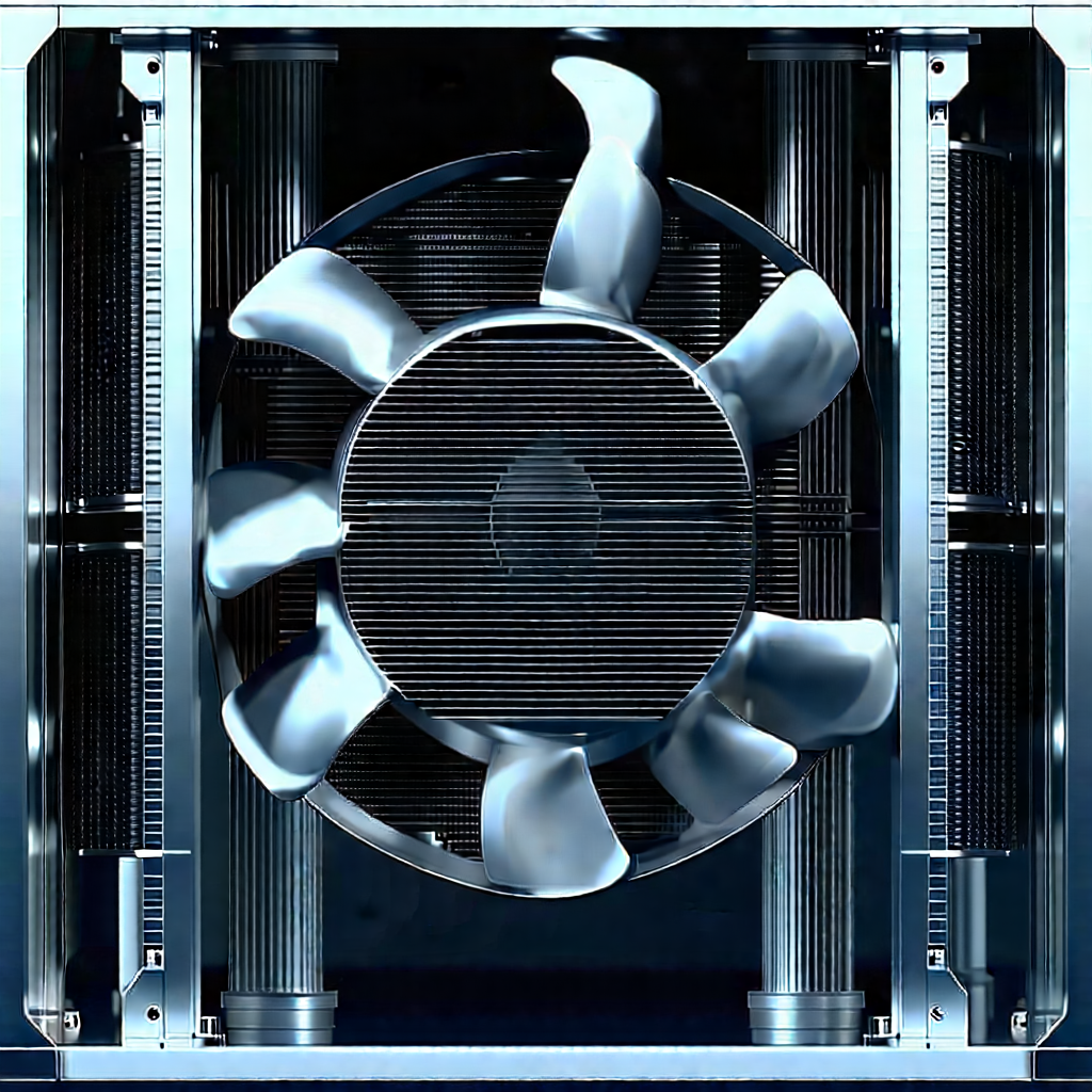 Close-up of cooling system