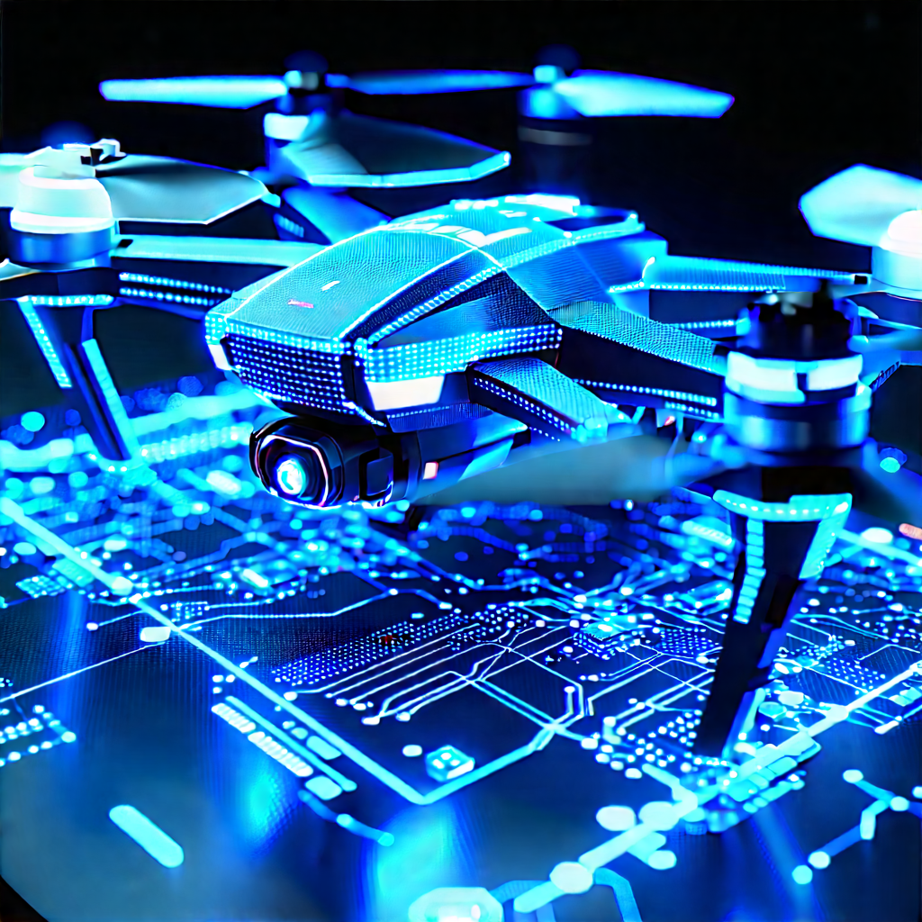 Drone with holographic display