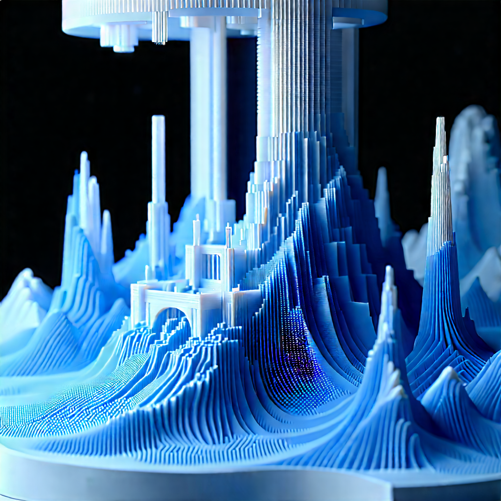 3d Printer With Data Streams With Large, Intricate