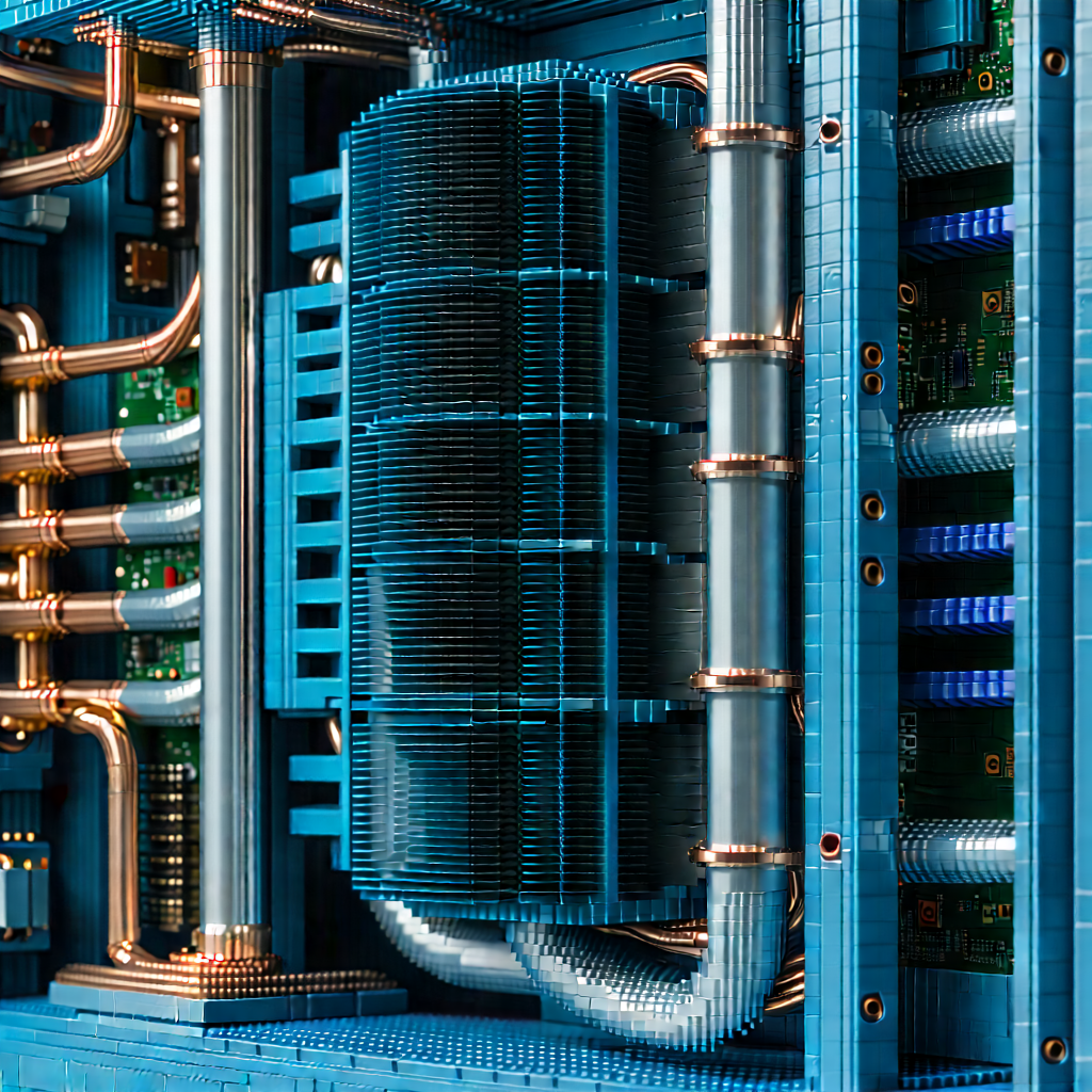 Close-up of cooling system
