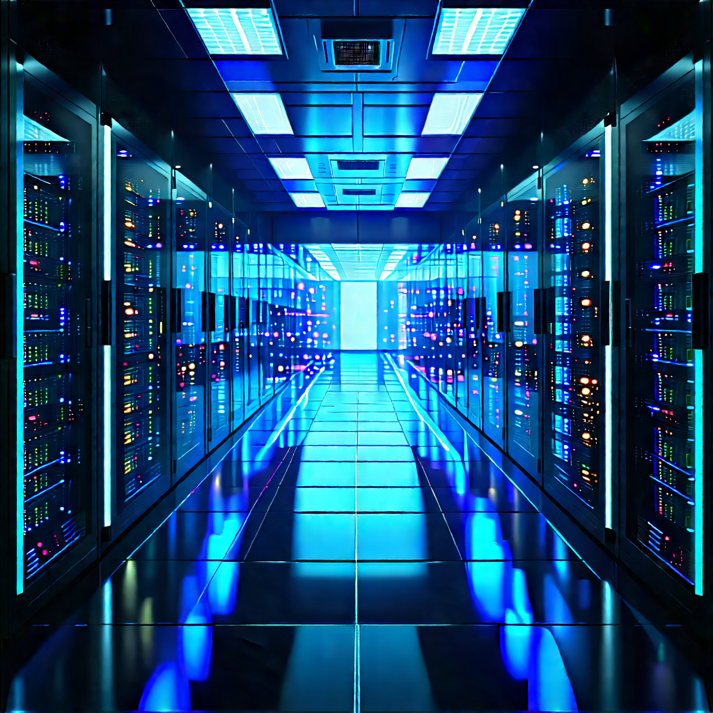 Futuristic server room