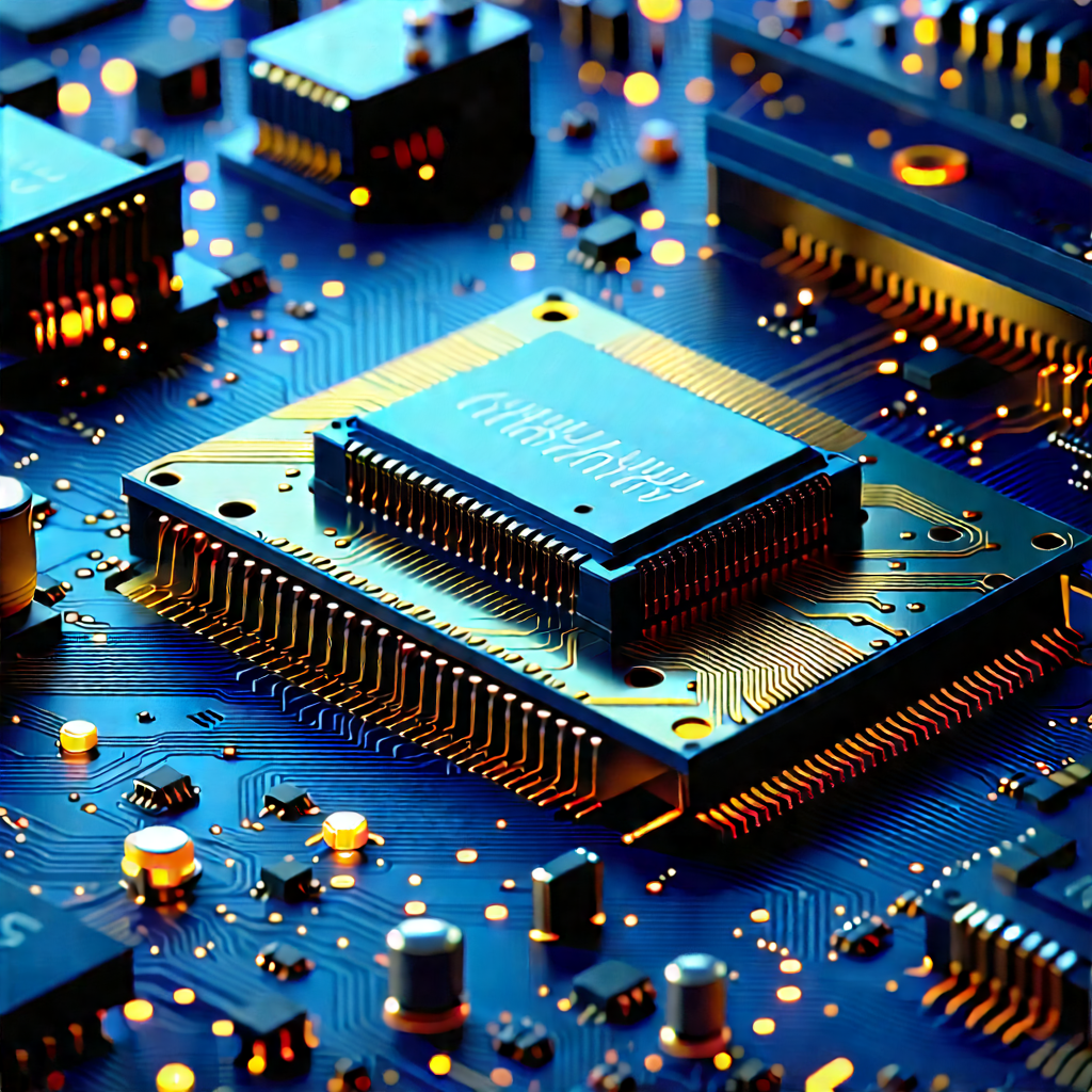 Close-up of electronic circuit