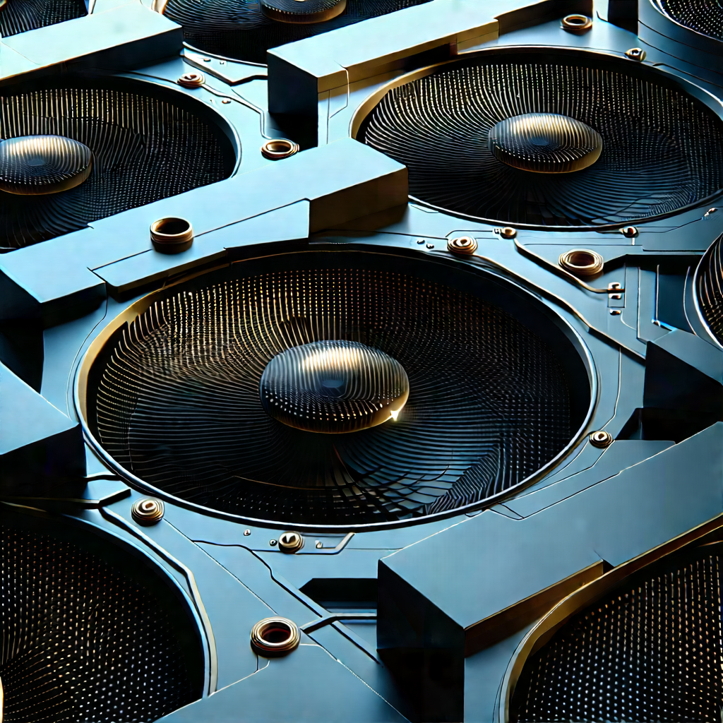 Close-up of cooling system