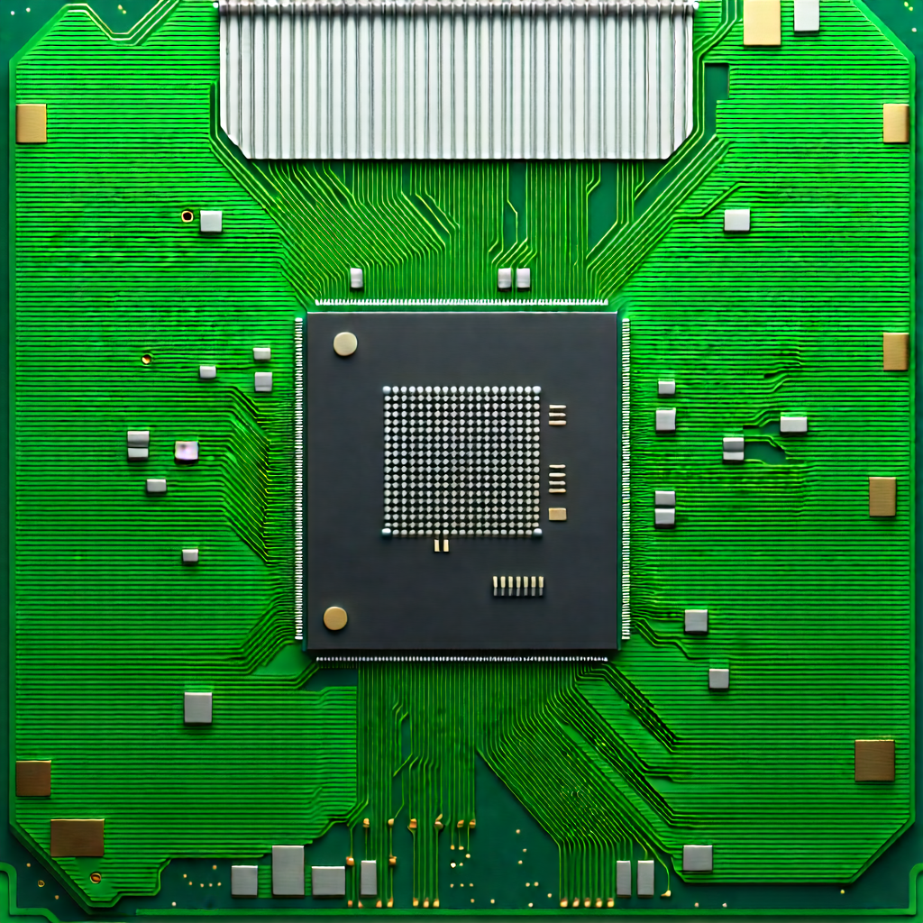 Close-up of microprocessor