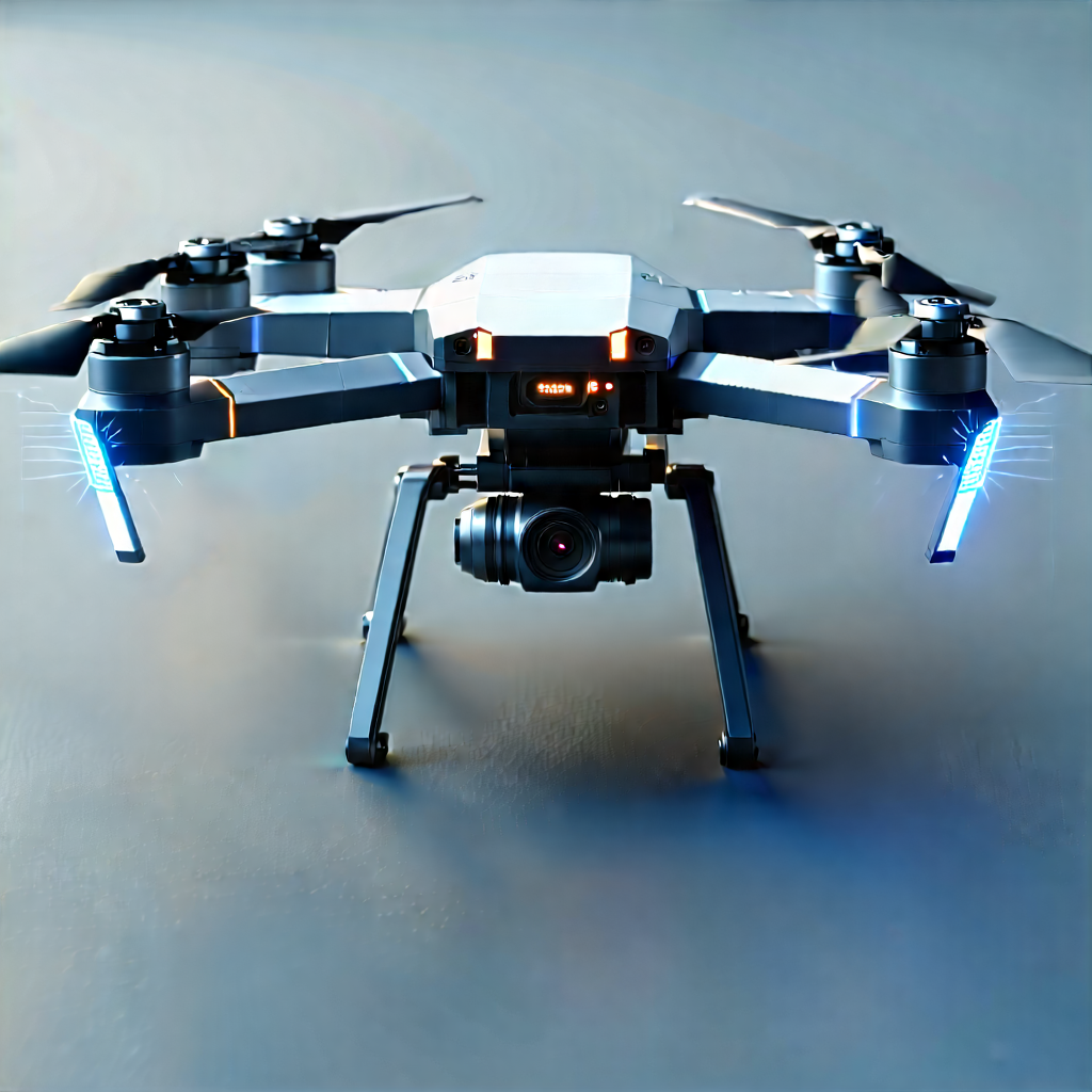 Drone With (digital:1.38) Artwork With Small Drone,