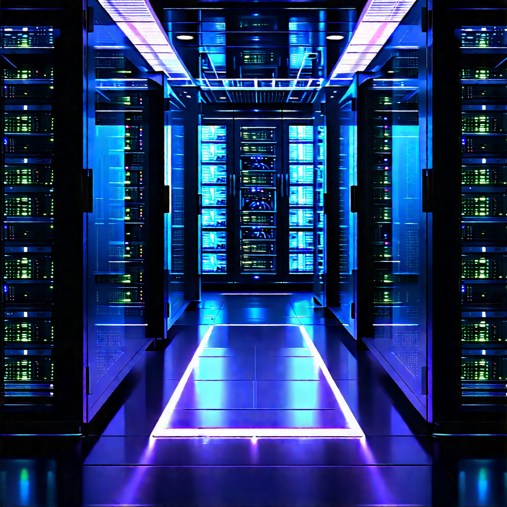 Futuristic server room