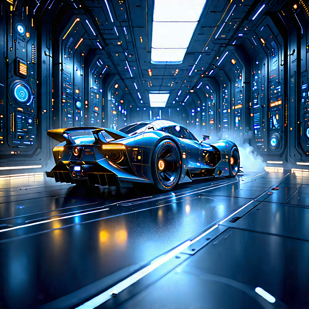 Automotive Technology In Research Center With Image, There