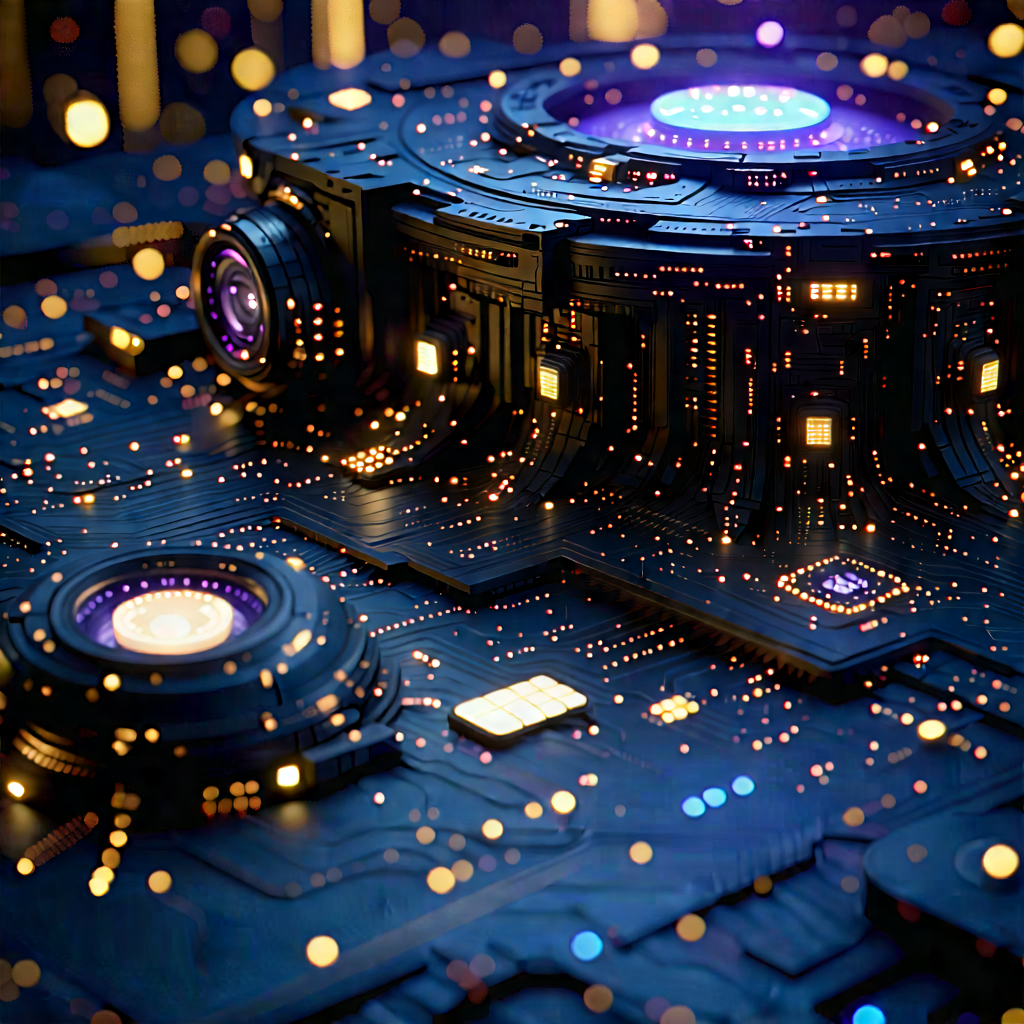 Close-up of sensor array