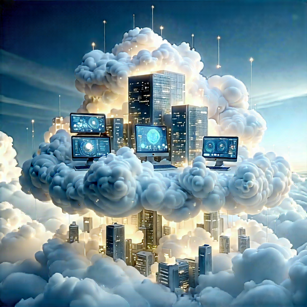 Cloud Computing Visualization With Image, There