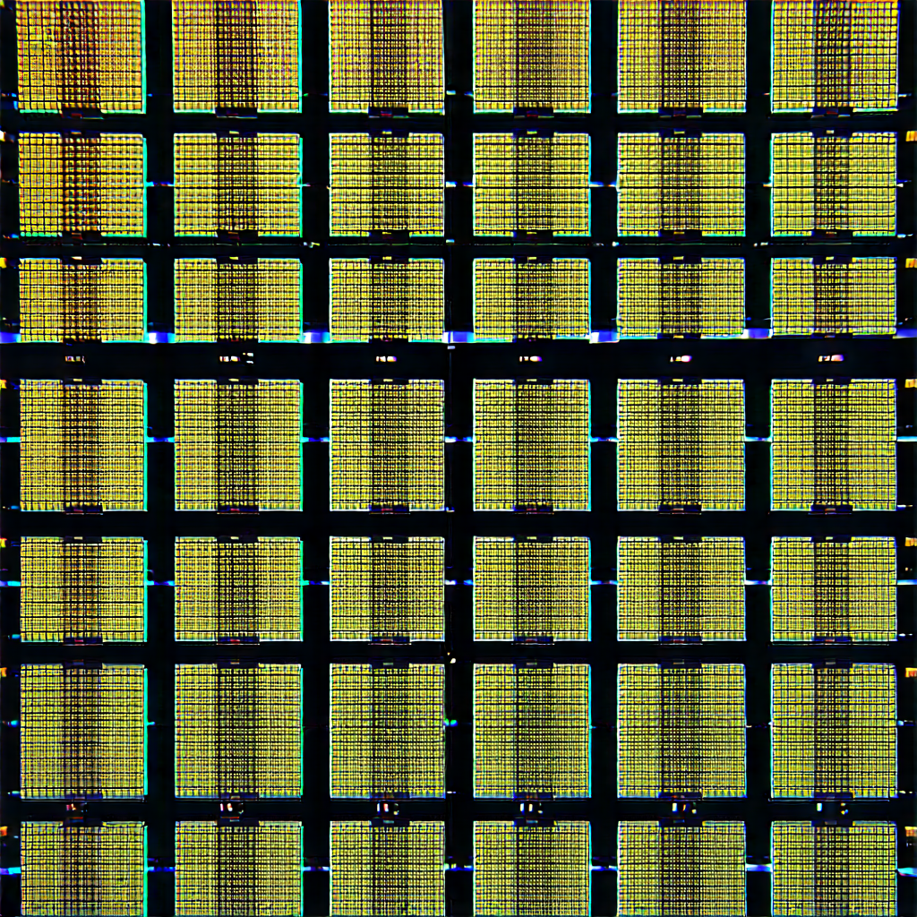 Close-up of sensor array