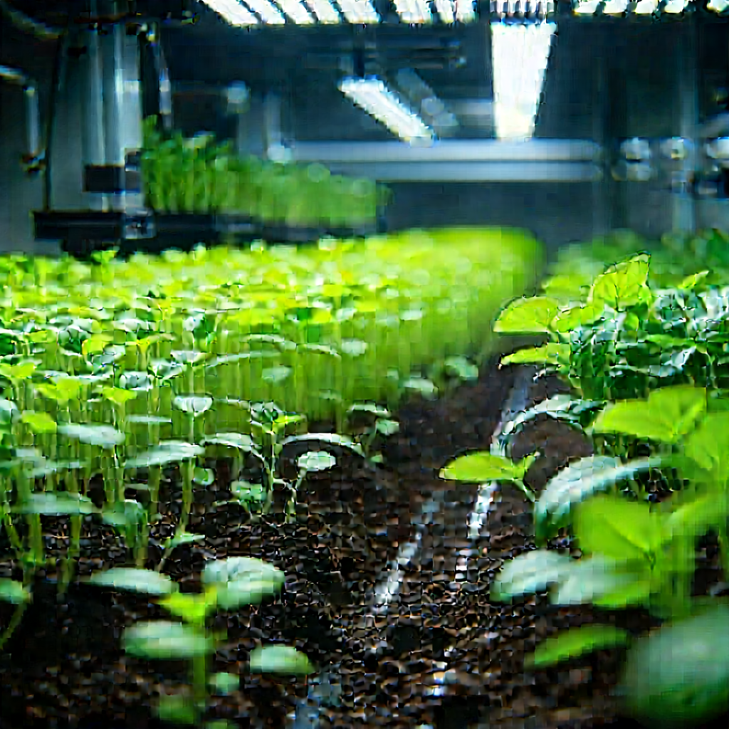 Agricultural Technology In Tech Office With Image, There