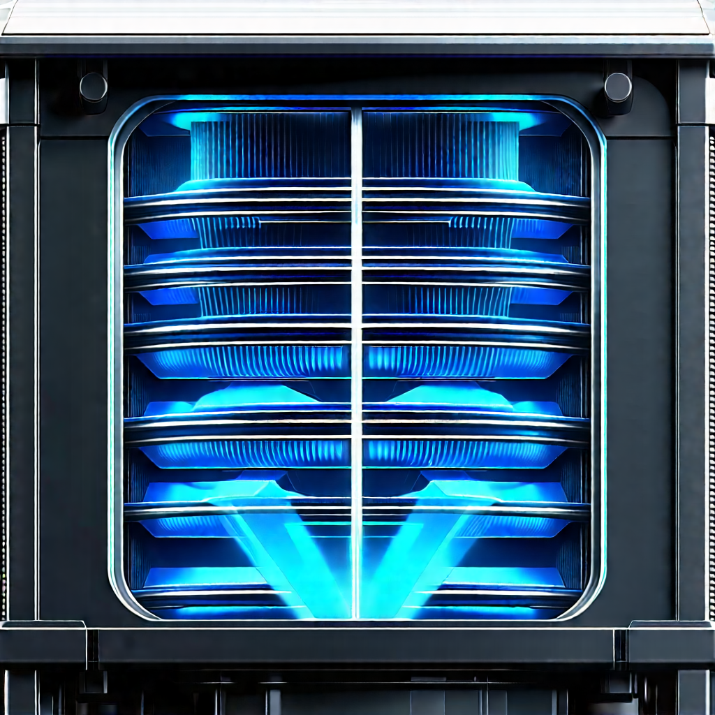 Close-up of cooling system