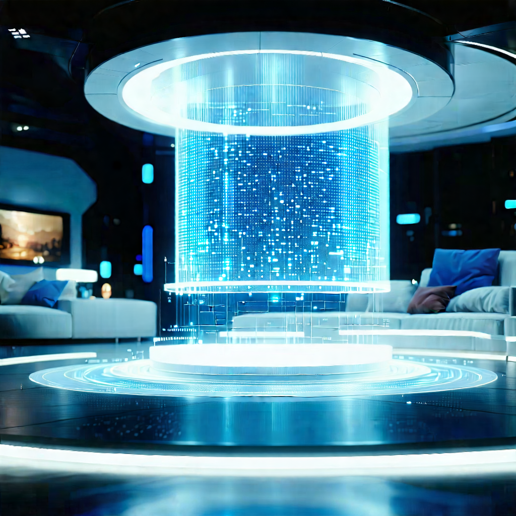(futuristic:1.46) smart home