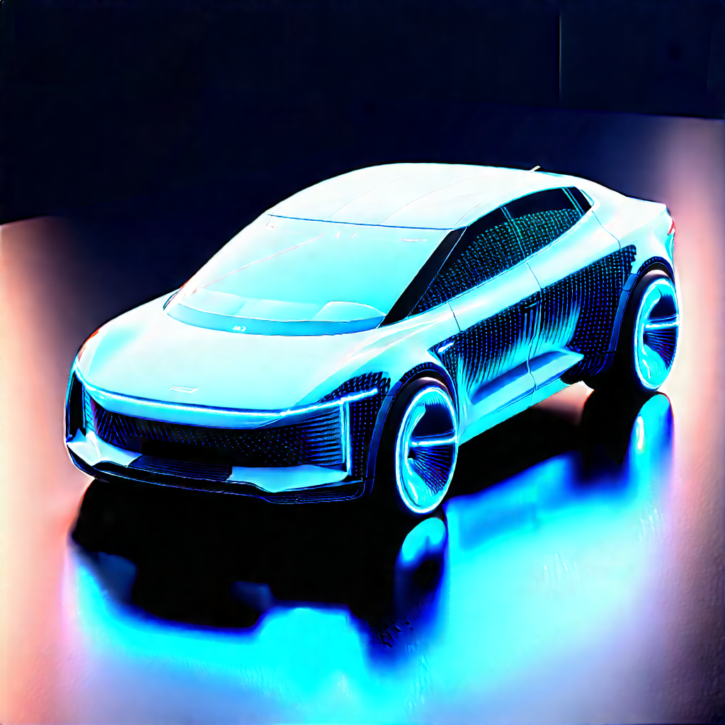 Innovative Electric Vehicle Design With Futuristic Displayed