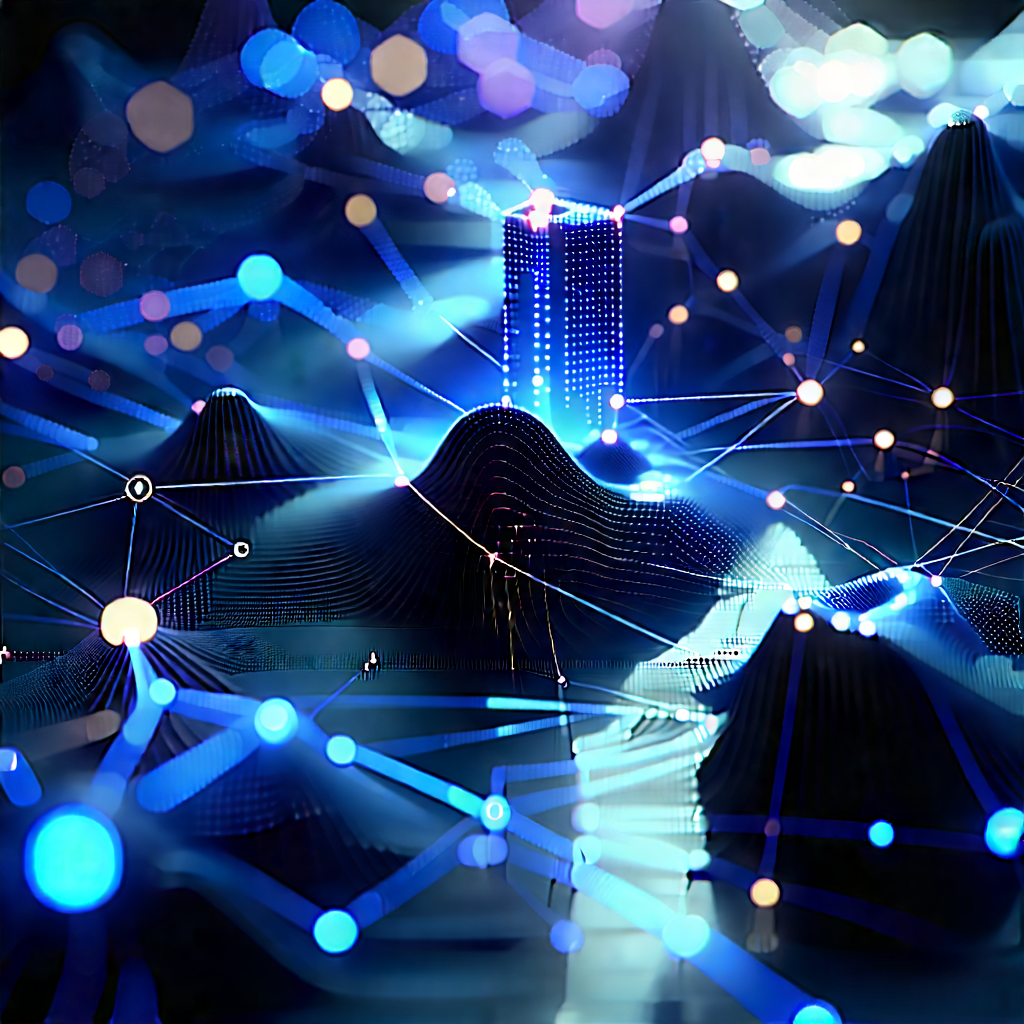 Blockchain Network Visualization With Image, There