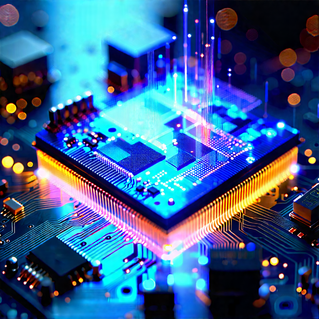 Microchip with holographic projection