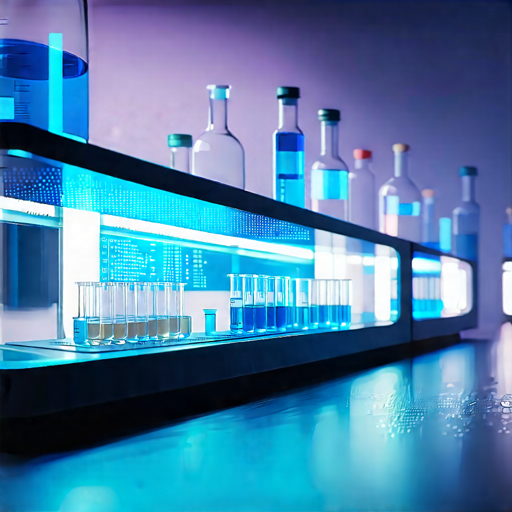 Futuristic research laboratory