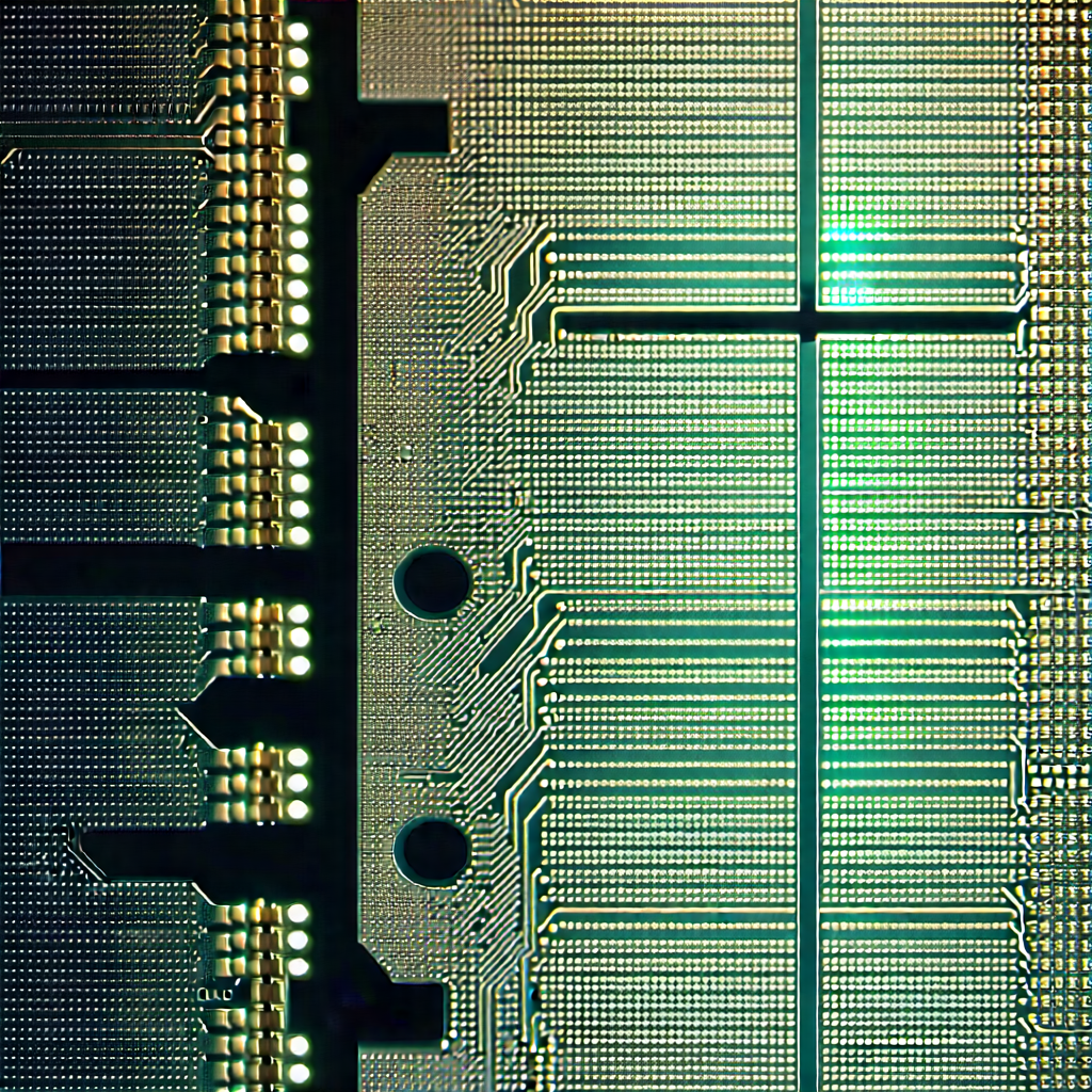 Close-up of sensor array