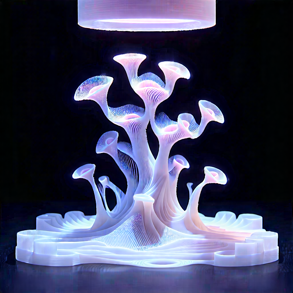 3d Printer With Data Streams With Large, Intricate