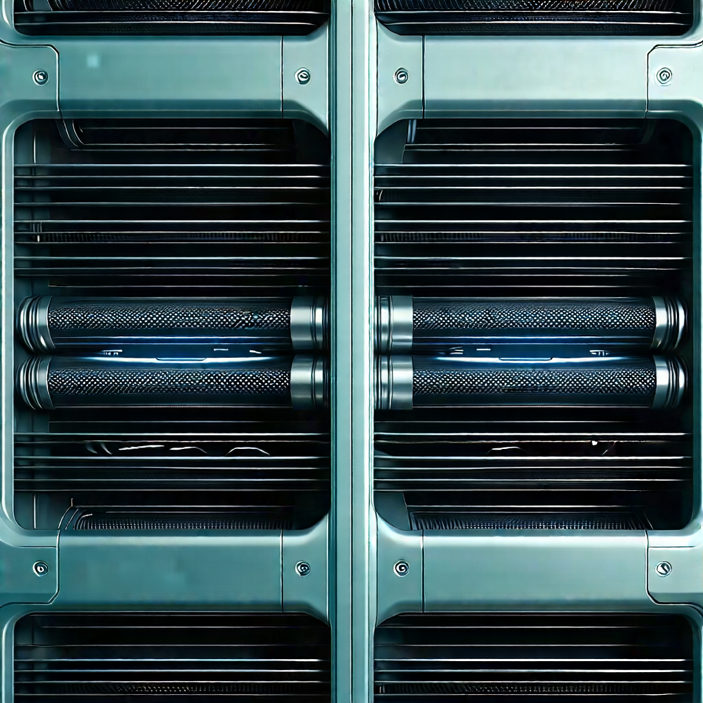 Close-up of cooling system