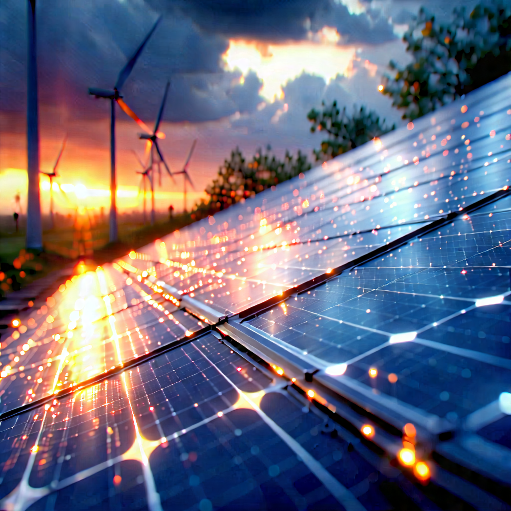 Innovative Renewable Energy (design:1.22) With Large Solar